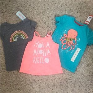 Little Girls Summer Shirts - 3T